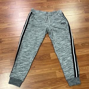 PINK Victoria Secret Medium Gray/Black/White Joggers